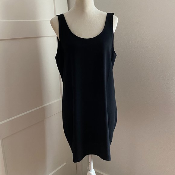 Leith Dresses & Skirts - Leith Black Tank Dress Low Back Scoop Neck Med